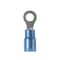 Panduit Ring Terminal, #8 Stud Size, 14 AWG, 600 V, Nylon Insulated, Blue, 100 PK PN14-8RX-C - alternate 1